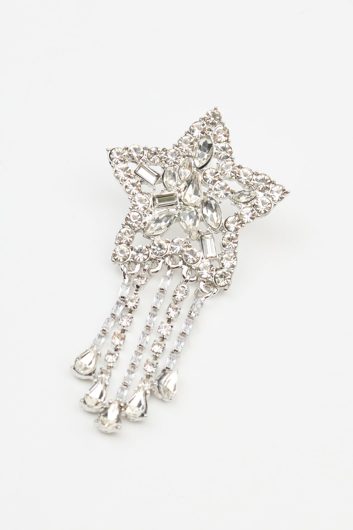 Oversized Gem Star Earrings - Image 2