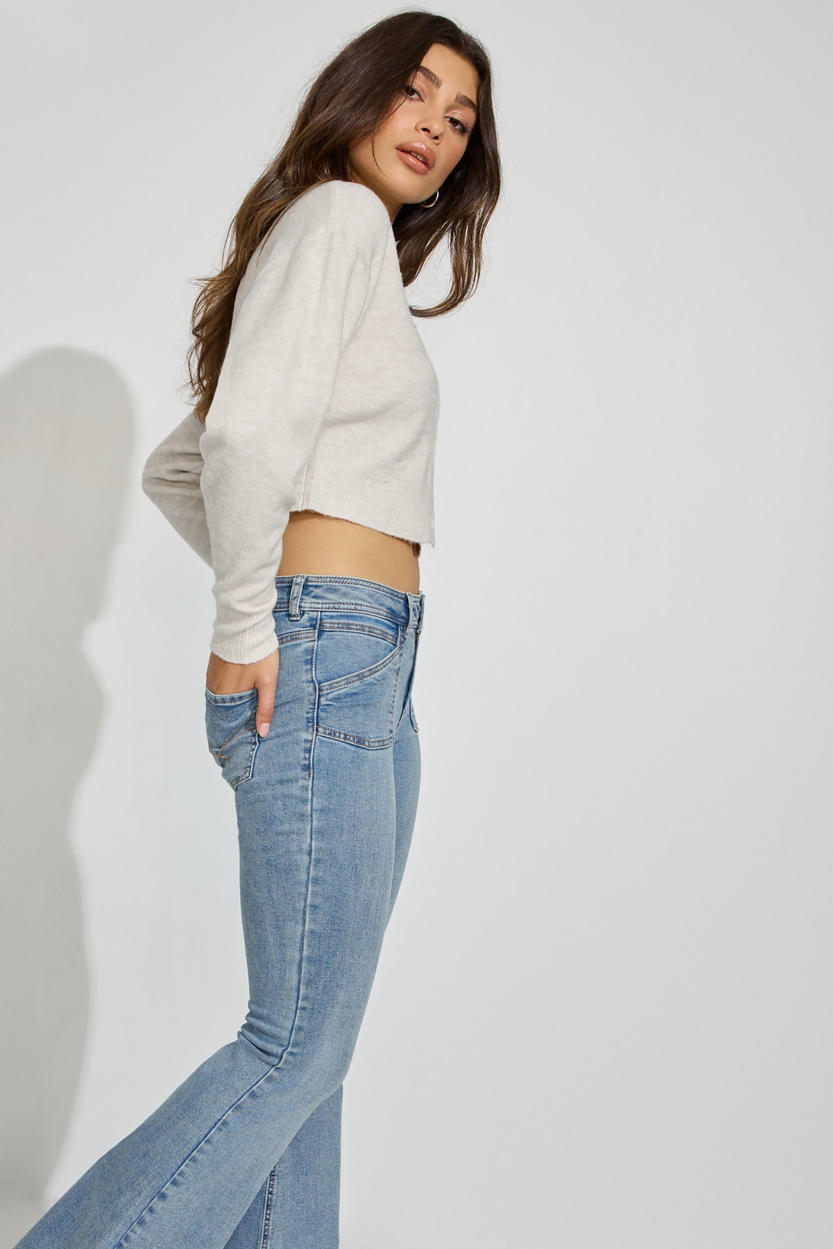 Renee Spongy Cropped Cardigan - Image 2