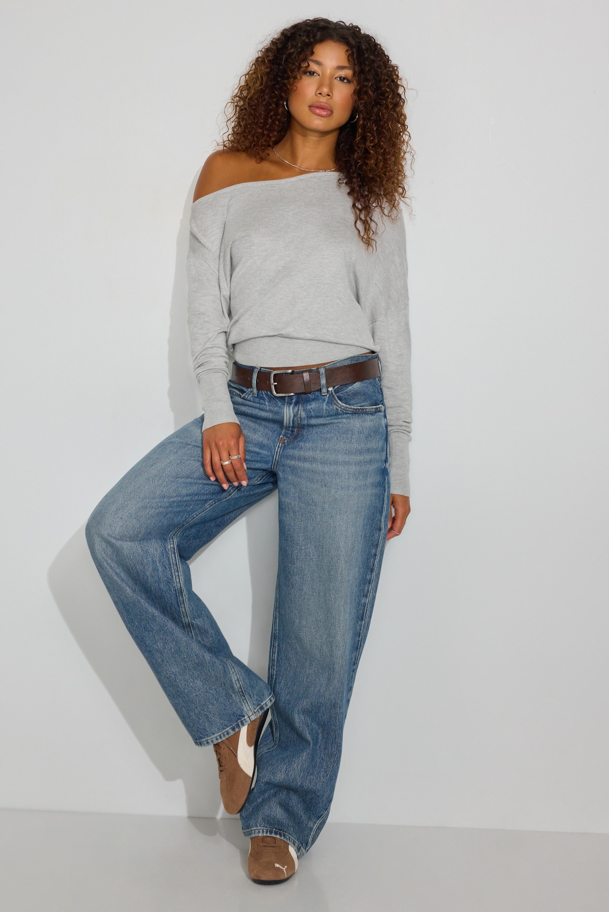 Rae Asymmetric Fine Sweater - Image 2