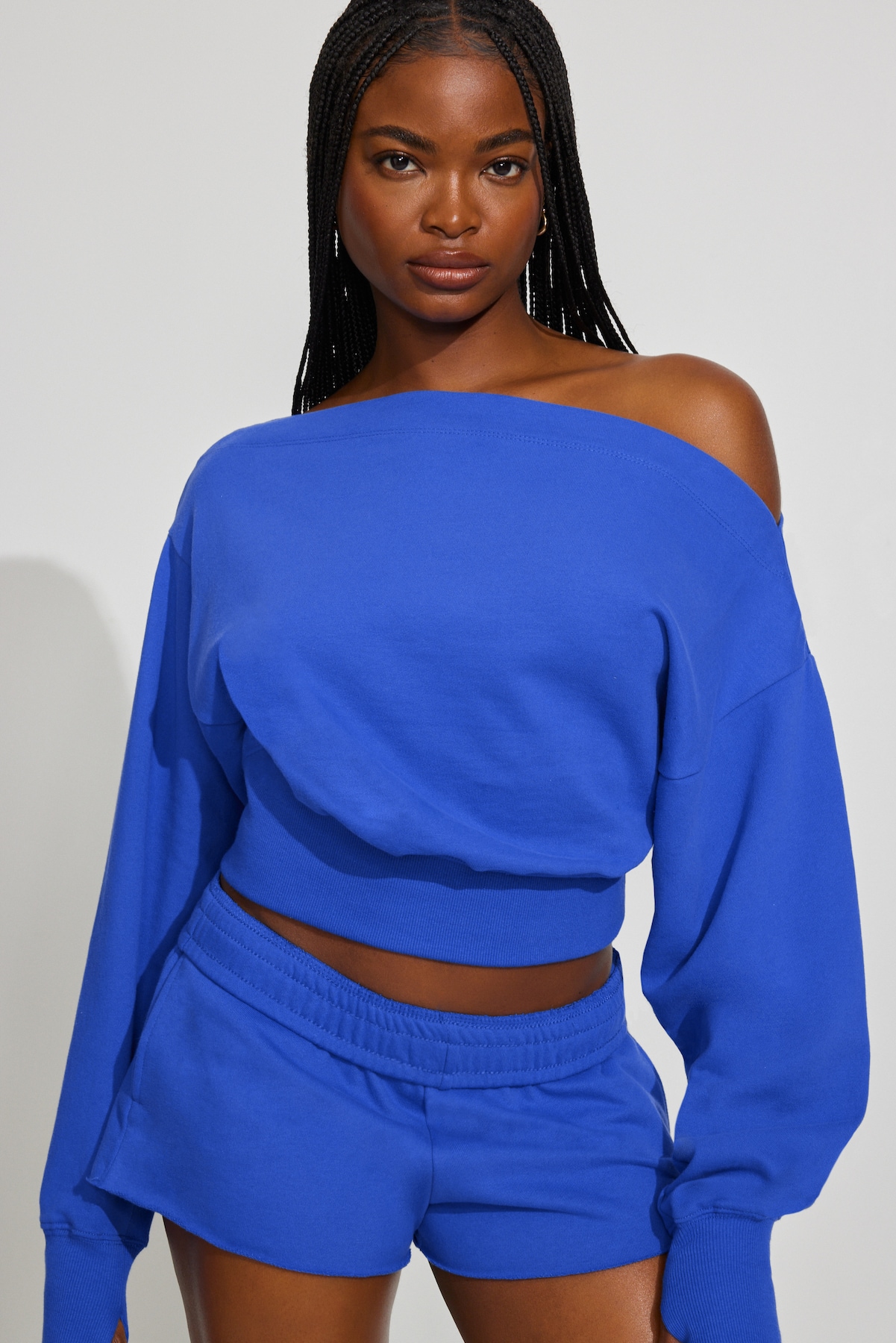 SoftTerry™ Rib Off Shoulder Sweater - Image 2