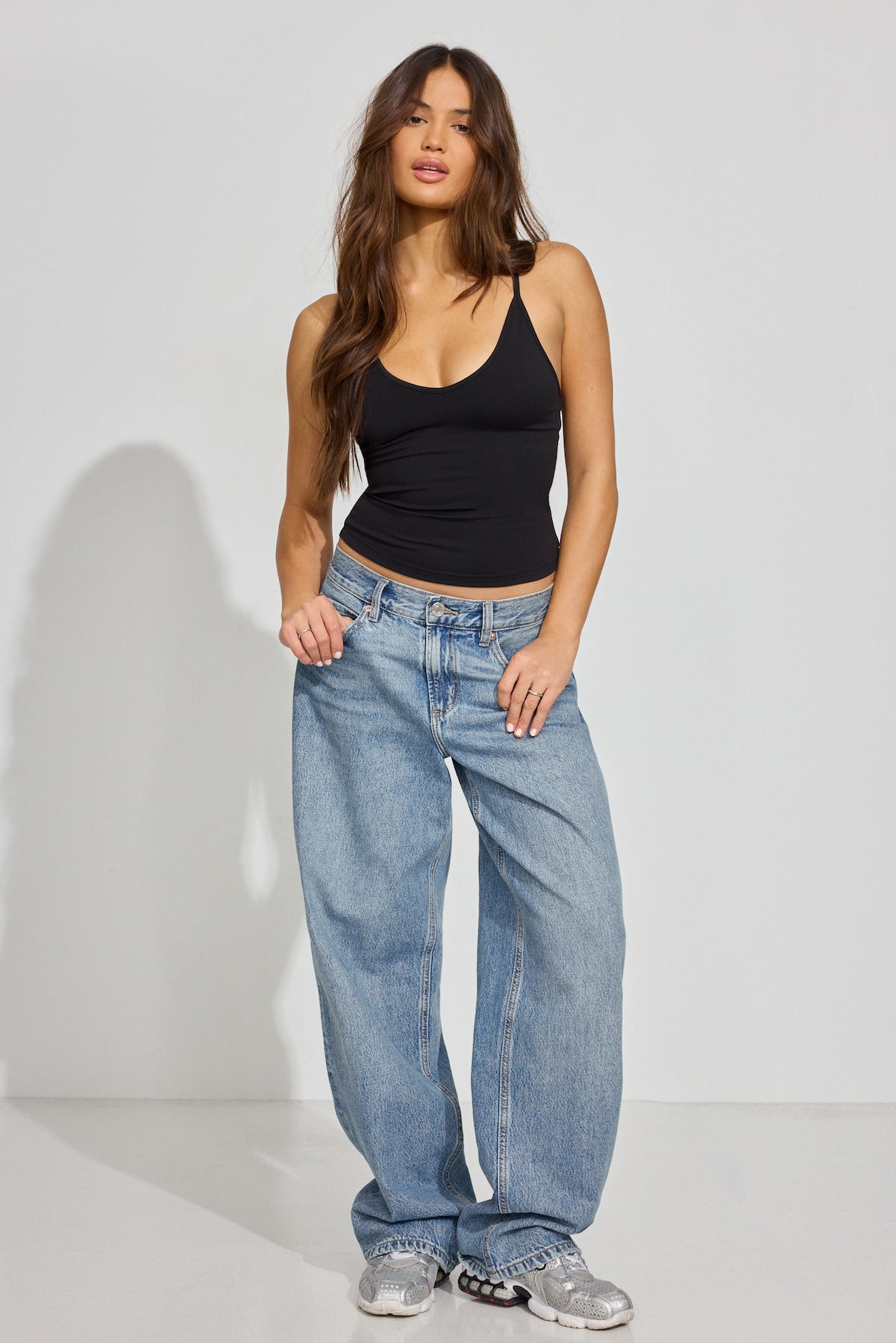 Sleek Deep V-Neck Cami Top - Image 2