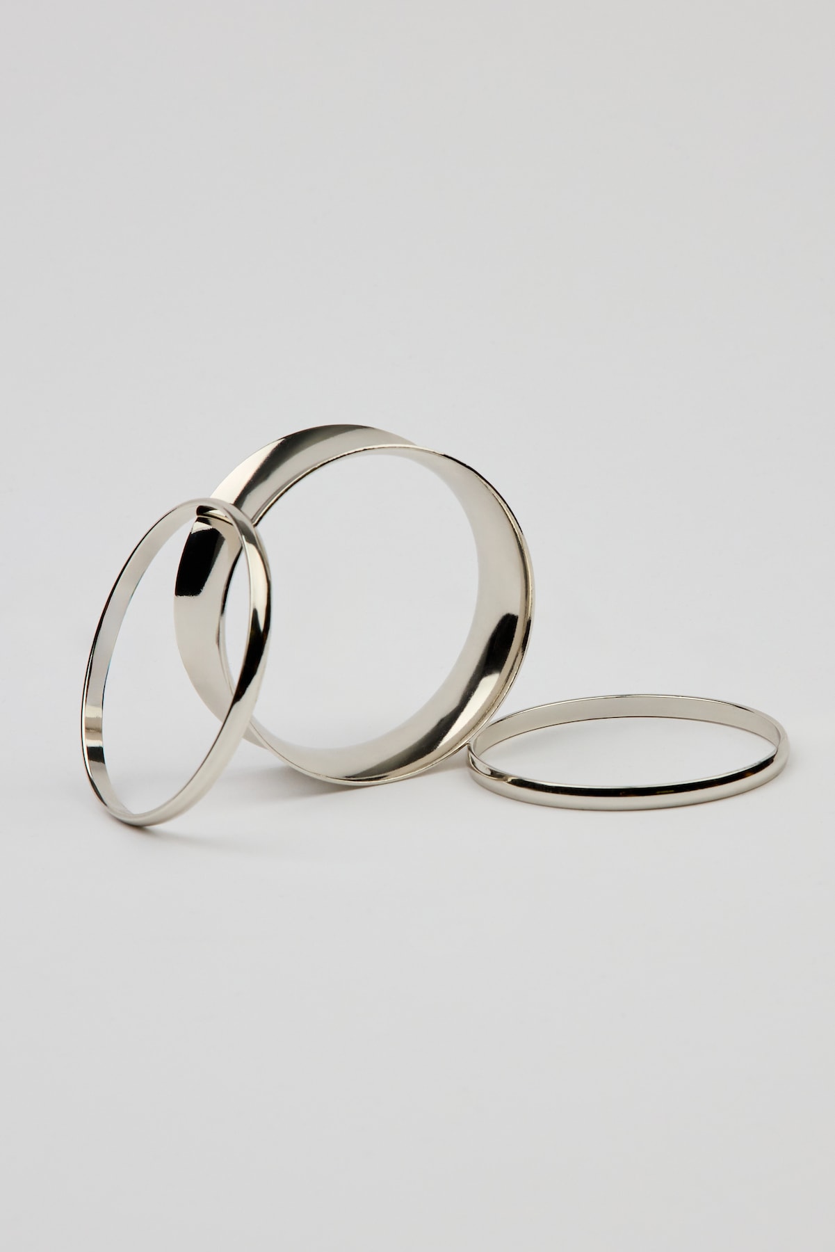 Set of 3 Convex & Wave Bangles - Image 2