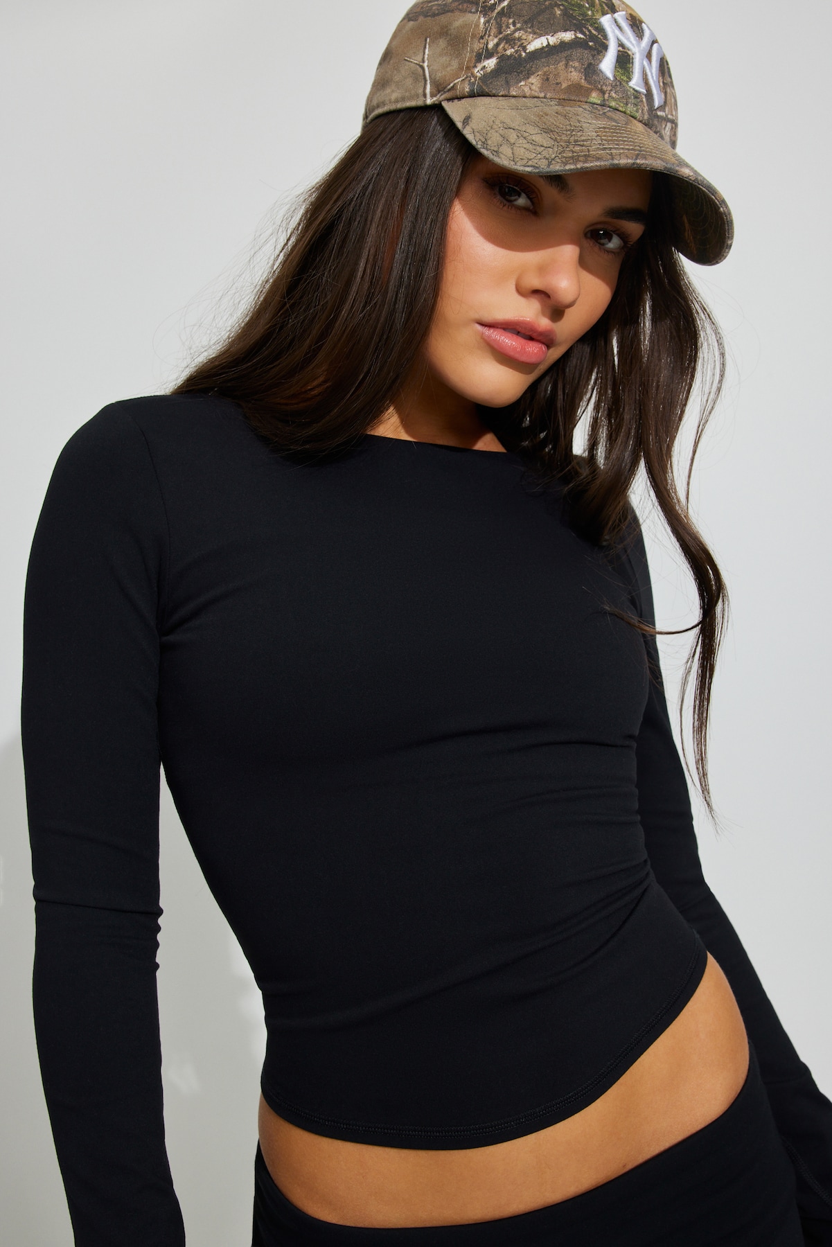 Active Scoop Back Long Sleeve Top - Image 2