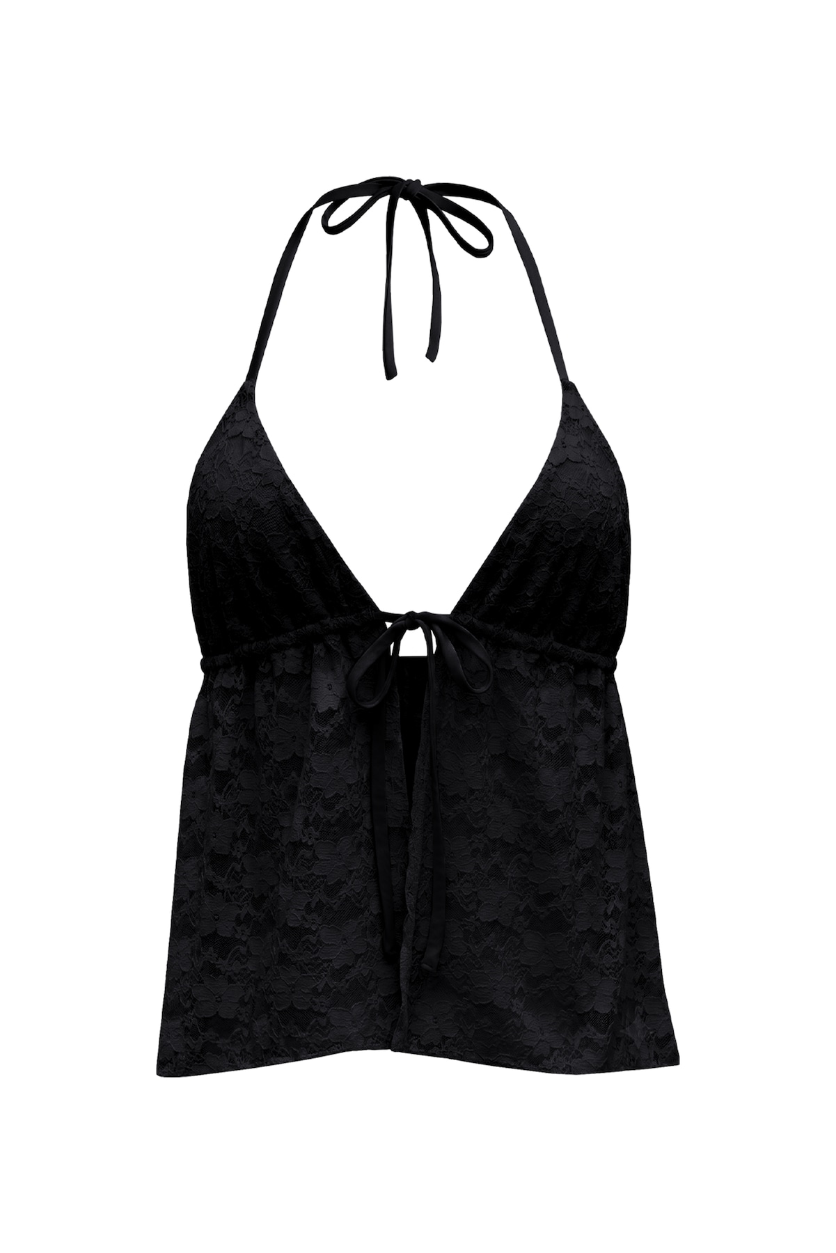Lace Babydoll Flyaway Halter Top - Image 2